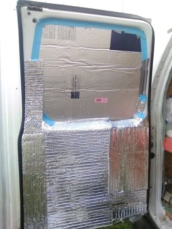 rear door in insulation process